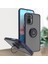 Xiaomi Redmi Note 10 4g / Note 10S Için Yüzük Stand Mat Sert Silikon Telefon Kılıfı - Mavi (Yurt Dışından) 1
