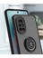 Huawei Nova 8 Için Yüzük Stand Mat Sert Silikon Telefon Kılıfı - Siyah (Yurt Dışından) 2