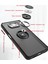Xiaomi Poco X3 Için Yüzük Stand Mat Sert Silikon Telefon Kılıfı - Siyah/kırmızı (Yurt Dışından) 3