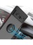 Google Pixel 6 Pro Için Yüzük Stand Mat Sert Silikon Telefon Kılıfı - Koyu Yeşil (Yurt Dışından) 4