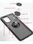 Xiaomi Poco F3 Için Yüzük Stand Mat Sert Silikon Telefon Kılıfı - Kırmızı (Yurt Dışından) 3