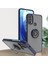 Motorola Moto E20 / E40 Için Yüzük Stand Mat Sert Silikon Telefon Kılıfı - Mavi (Yurt Dışından) 1