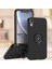 iPhone Xr Için Yüzük Stand Mat Sert Silikon Telefon Kılıfı - Siyah (Yurt Dışından) 1