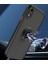 iPhone Xr Için Yüzük Stand Mat Sert Silikon Telefon Kılıfı - Siyah (Yurt Dışından) 2