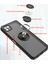 Motorola Moto G50 5g Için Yüzük Stand Mat Sert Silikon Telefon Kılıfı - Siyah (Yurt Dışından) 3