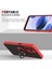 Oppo Realme C35 Için Yüzük Stand Mat Sert Silikon Telefon Kılıfı - Siyah/kırmızı (Yurt Dışından) 5