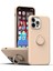 iPhone 13 Pro Için Ince Silikon Yüzük Stand Telefon Kılıfı - Pembe (Yurt Dışından) 1