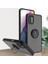 Motorola Moto G Stylus 2021 Için Yüzük Stand Mat Sert Silikon Telefon Kılıfı - Siyah (Yurt Dışından) 1