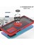 Vıvo Y55 5g Için Yüzük Stand Mat Sert Silikon Telefon Kılıfı - Siyah/kırmızı (Yurt Dışından) 3