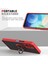 Vıvo Y55 5g Için Yüzük Stand Mat Sert Silikon Telefon Kılıfı - Siyah/kırmızı (Yurt Dışından) 5
