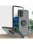 Samsung Galaxy S20 Plus Için Yüzük Stand Mat Sert Silikon Telefon Kılıfı - Koyu Yeşil (Yurt Dışından) 1
