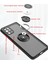 Samsung Galaxy S20 Plus Için Yüzük Stand Mat Sert Silikon Telefon Kılıfı - Koyu Yeşil (Yurt Dışından) 3