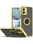 Motorola Moto G 5g 2023 Için Yüzük Stand Mat Sert Silikon Telefon Kılıfı - Sarı (Yurt Dışından) 1