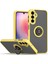 Samsung Galaxy A24 4g Için Yüzük Stand Mat Sert Silikon Telefon Kılıfı - Sarı (Yurt Dışından) 1
