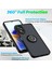 Oppo A17 Için Yüzük Stand Mat Sert Silikon Telefon Kılıfı - Yeşil (Yurt Dışından) 2