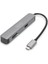 DA-70891 Type-C to 4K 30 Hz HDMI 2xUSB 3.0 SD TF Kart Okuyucu Hub Çevirici adaptör 1