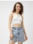 Crop Atlet Halter Yaka Pencere Detaylı Fitilli 3