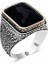Gümüş Zirkon Siyah Taşlı Kare Erkek Yüzük 1