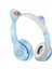 Kablosuz Bluetooth Kulaküstü Kedili P47M Kulaklık Rgb Işıklı Kedi Desenli Kulaklık P47M 1