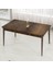 Concept Pir Serisi 80X130 Sabit Barok Ahşap Desen Mutfak Masa Takımı ve 4 Sandalye 1 Bench 2