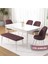 Pir Serisi, 80X130 Sabit Beyaz Mutfak Masası Takımı ve 4 Sandalye 1 Bench 1