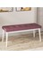 Pir Serisi, 80X130 Sabit Beyaz Mutfak Masası Takımı ve 4 Sandalye 1 Bench 3