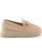 Bej Triko Kadın Loafer Ayakkabı K01320425182 2