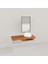 Genüs Ahşap Banyo Rafı 40*100*76 Açık Ceviz 1