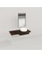 Genüs Ahşap Banyo Rafı 40*120*76 Ceviz 1