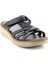 Siyah Leather Kadın Terlik K04281204903 3