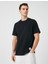 Bisiklet Yaka Tişört Cep Detaylı Etiket Baskılı Kısa Kollu 1