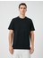 Bisiklet Yaka Tişört Cep Detaylı Etiket Baskılı Kısa Kollu 3
