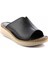 Siyah Leather Kadın Terlik K04281204003 3
