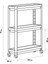 Omaş Plastik 3 Katlı Tekerlekli Beyaz Raf Ünitesi Omaş 3 Katlı Raf 3