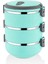 3 Katlı Sızdırmaz Yemek Termosu Sefer Tası Saklama Kabı 2,25 Litre %100 Yerli Ürün 1