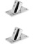 2xboat Paslanmaz Çelik 316 Tekne Güverte Küpeşte Pul Pinpit Base 60 Derece 25+22MM (Yurt Dışından) 2