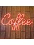 Coffee Kafe Kahve Neon LED TABELA(60X30CM) 1