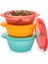 Mikro Oval Kap 3lü Set (1l,1.5l,2l) Mavi-Turuncu-Kırmızı Esc 1