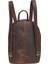 Kahve Crazy Horse Unisex Sırt Çantası Ön 7010 3