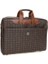 Monogram Kahve/taba Unisex Laptop & Evrak Çantası Brıefcase-Mn 2