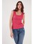 Slim Fit Kalın Askılı Dantelli Kare Yaka Bürümcük Atlet Bayan Atlet 5864979 1