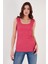 Slim Fit Kalın Askılı Dantelli Kare Yaka Bürümcük Atlet Bayan Atlet 5864979 3