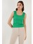Slim Fit Kalın Askılı Dantelli Kare Yaka Bürümcük Atlet Bayan Atlet 5864979 4