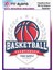 Ütü ile Yapışan Tekstil Baskı Görseli Basketball 1