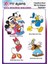 Ütü ile Yapışan Tekstil Baskı Görseli Mickey Mouse 4'lü Set 1
