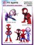 Ütü ile Yapışan Tekstil Baskı Görseli Spidey ve Arkadaşları 4'lü Set 1