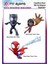 Ütü ile Yapışan Tekstil Baskı Görseli Spidey ve Arkadaşları 3'lü Set 1