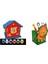 Redka/kumtoys Kumtoys 3'lü Ahşap Maket Boyama Seti-Kalemlik ve Kumbara&kuş Evi&saat Boyama 2