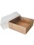 Modern Box 500 Adet 8X8X3 cm Asetat Kapaklı Kraft Kutu Düğün Nişan Kına Hediyelik Kutu 4