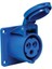 406502V 3 x 16A. IP44 Makıne Prizi -Düz- Vidalı Bağ. 1
